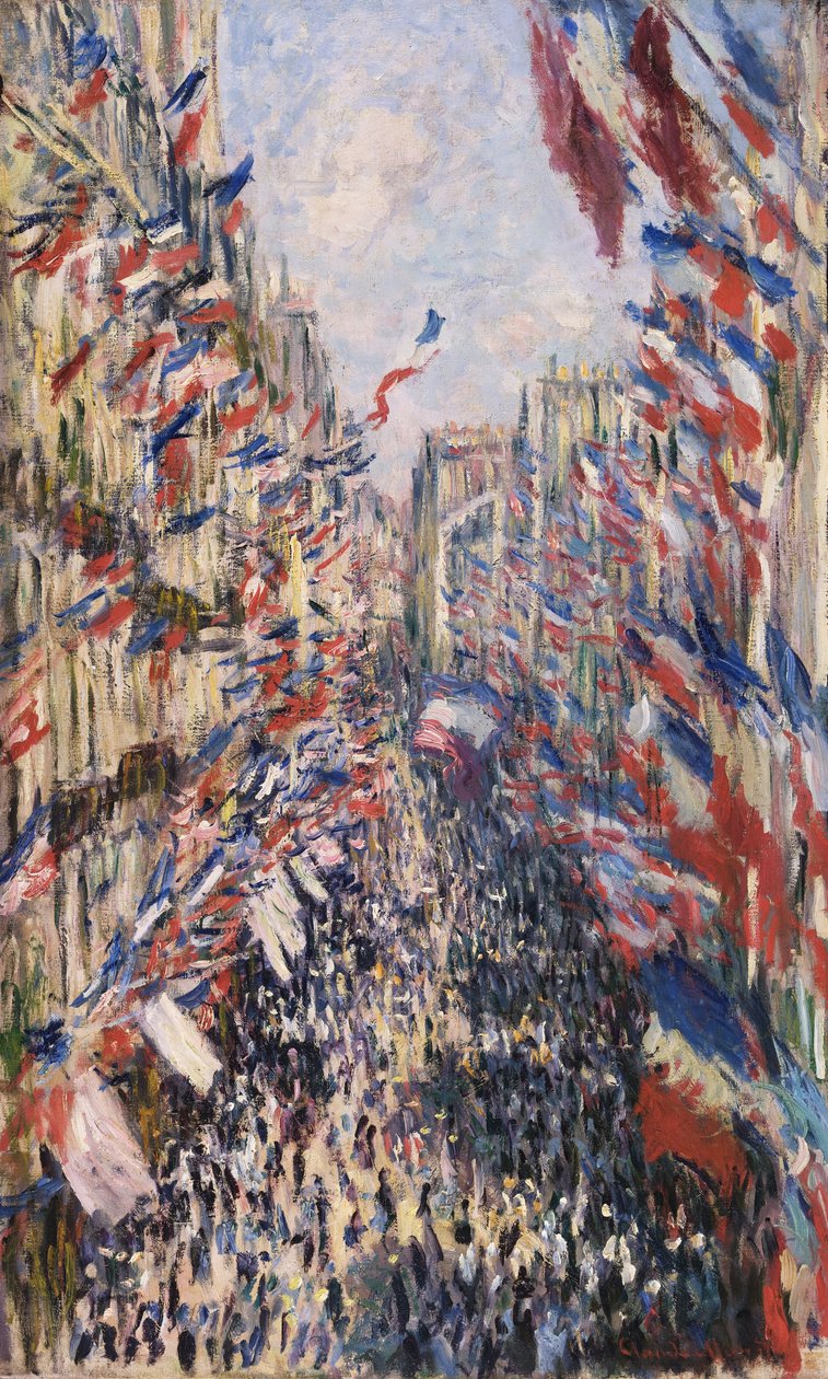 La rue Montorgueil à Paris - Claude Monet