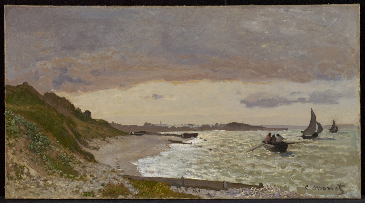 The Seashore at Sainte-Adresse - Claude Monet