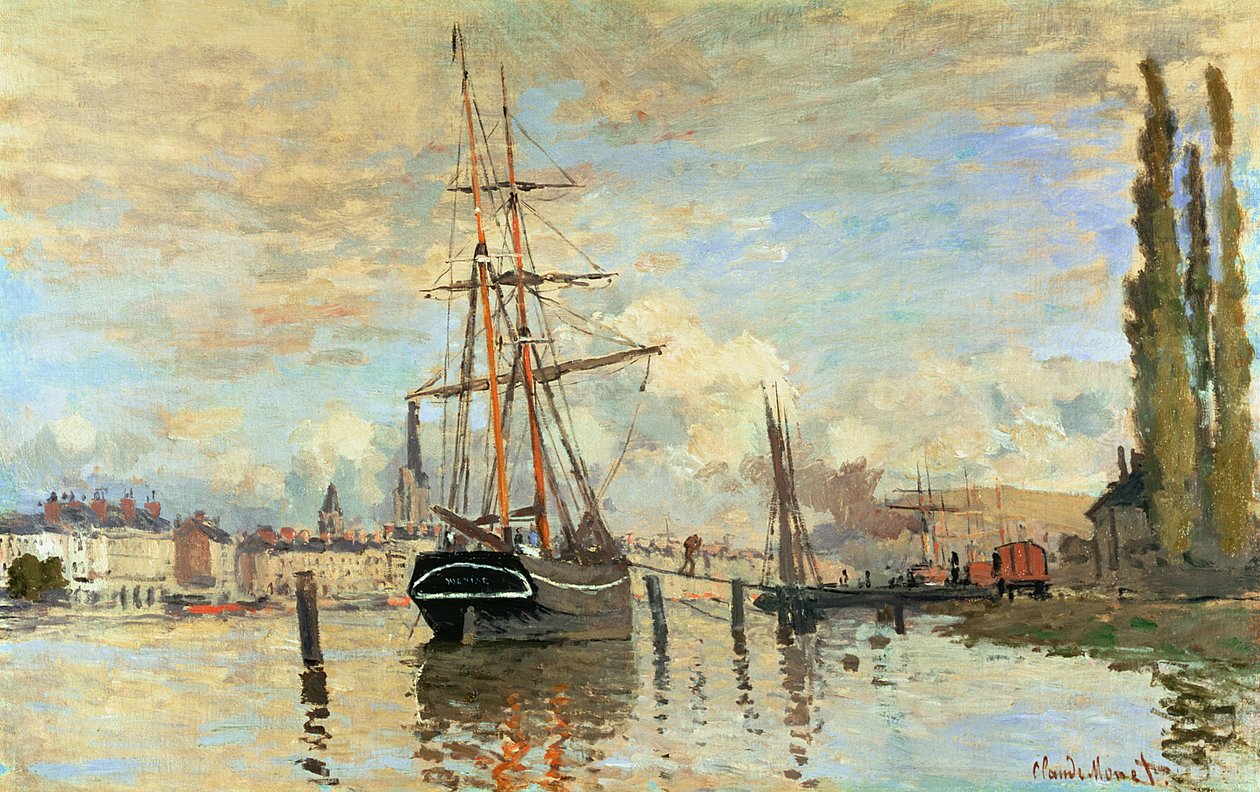 La Seine à Rouen, 1872 - Claude Monet