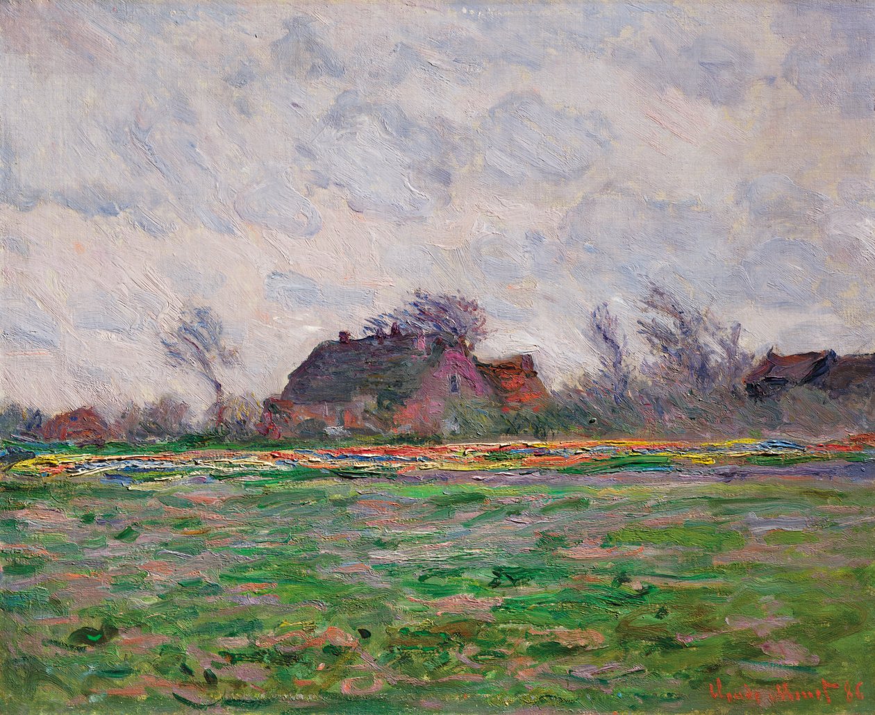 Champs de tulipes près de Leiden - Claude Monet
