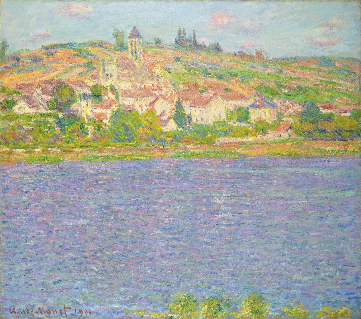 Vétheuil, effet de soleil, 1901 - Claude Monet