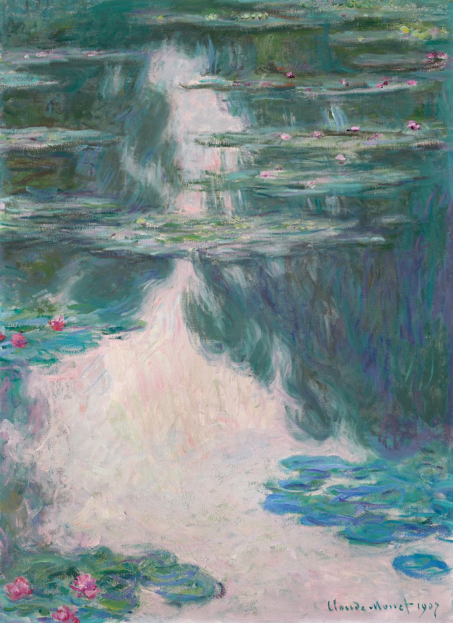 Nénuphars, temps gris - Claude Monet