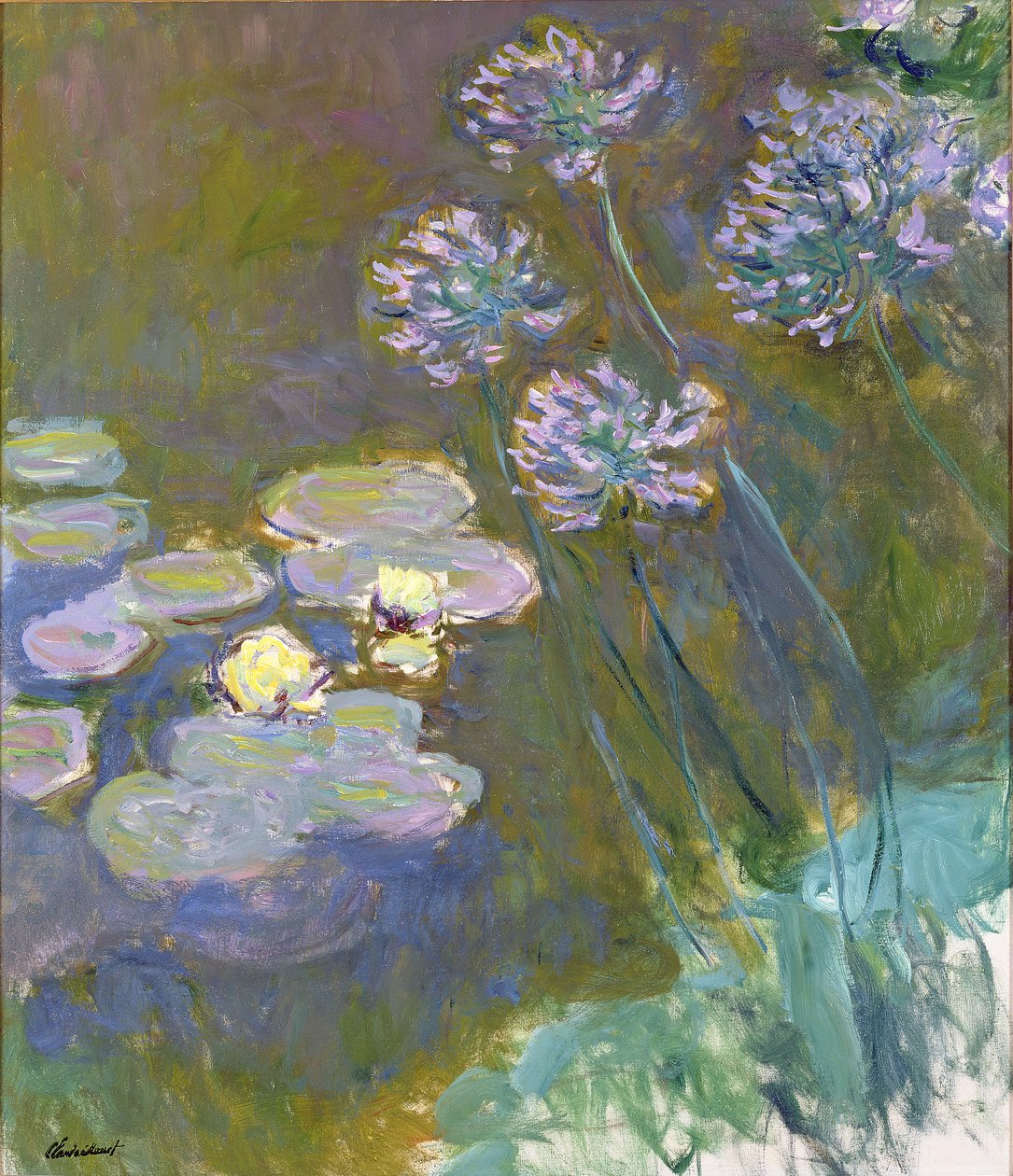Nénuphars et agapanthes - Claude Monet