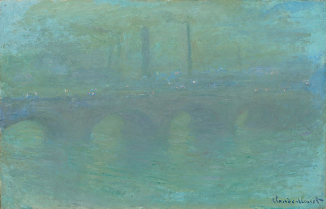 Pont de Waterloo, Londres, au crépuscule - Claude Monet