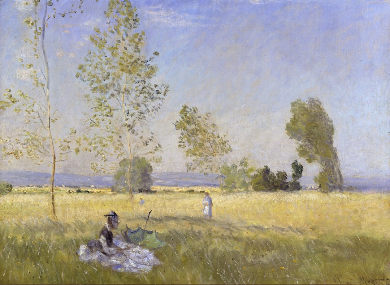 Prairie à Bezons (été) - Claude Monet