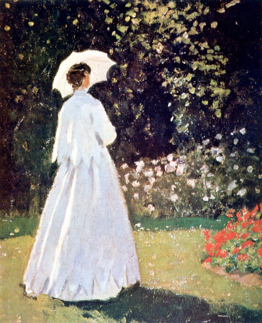 Femme dans le jardin, Sainte-Adresse (détail), 1867 - Claude Monet