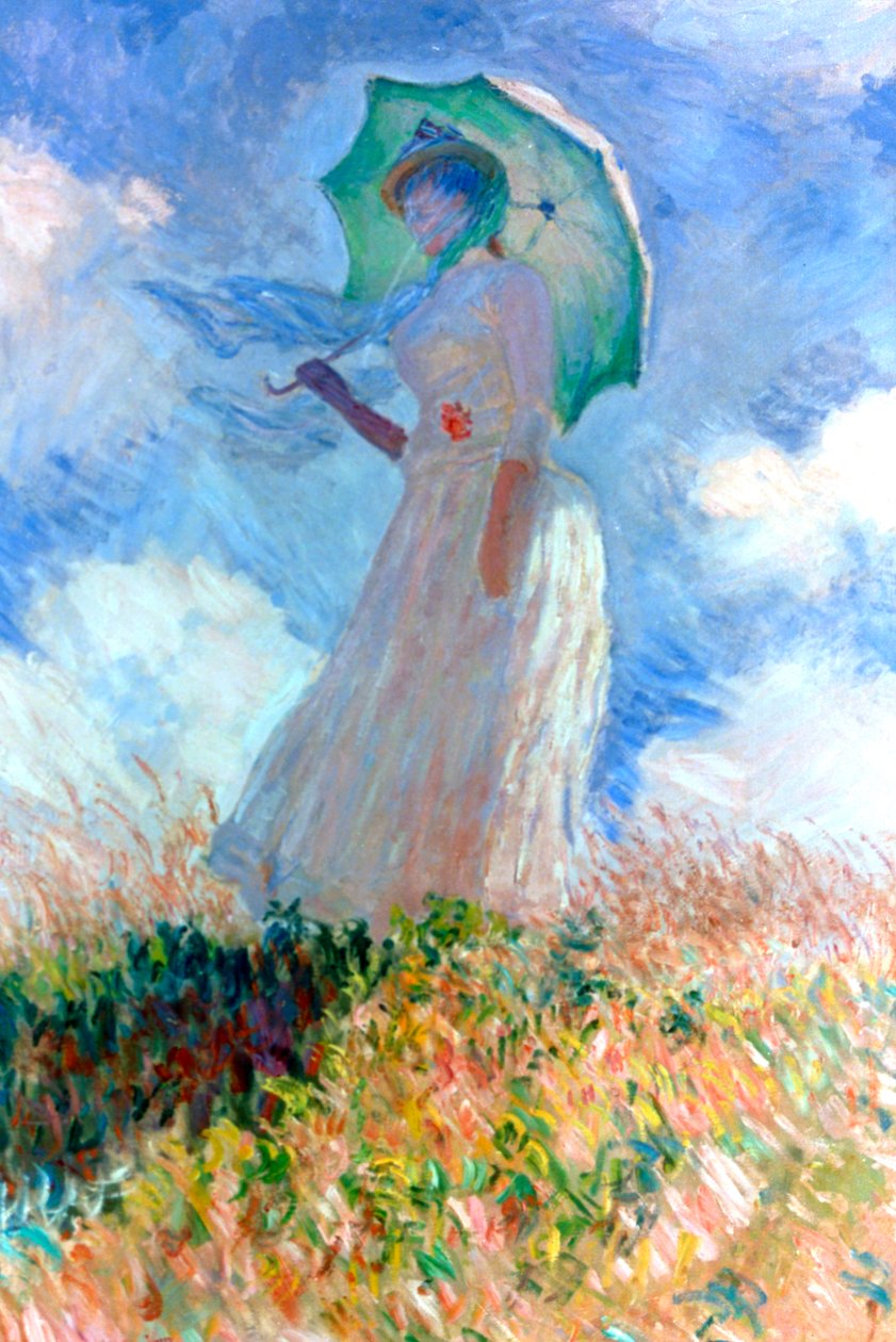 Femme avec parapluie tournée vers la gauche, 1886 - Claude Monet
