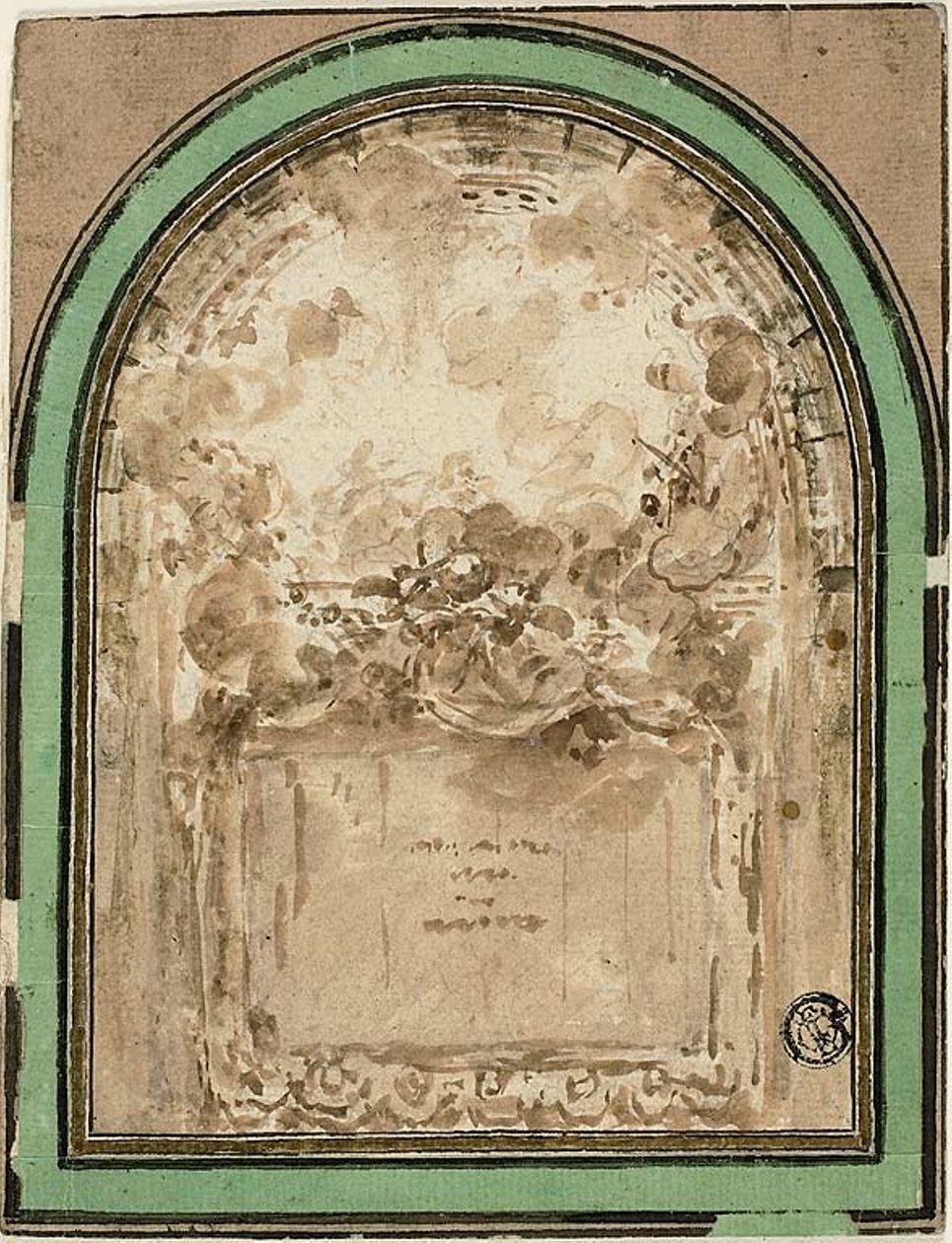 Projet pour le plafond de la Salle de Spectacle de Besançon - Claude Nicolas Ledoux