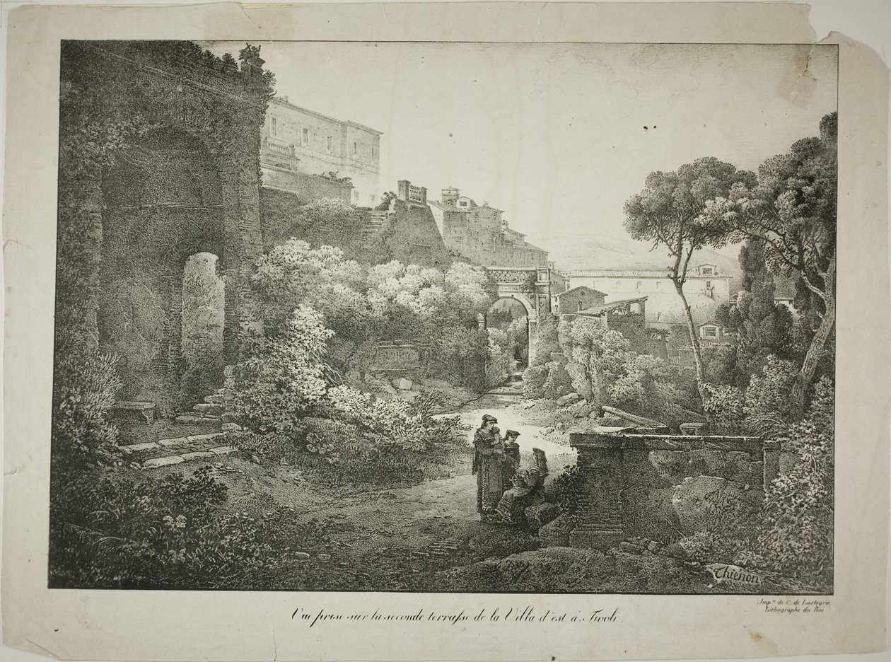 Vue de la deuxième terrasse de la Villa d