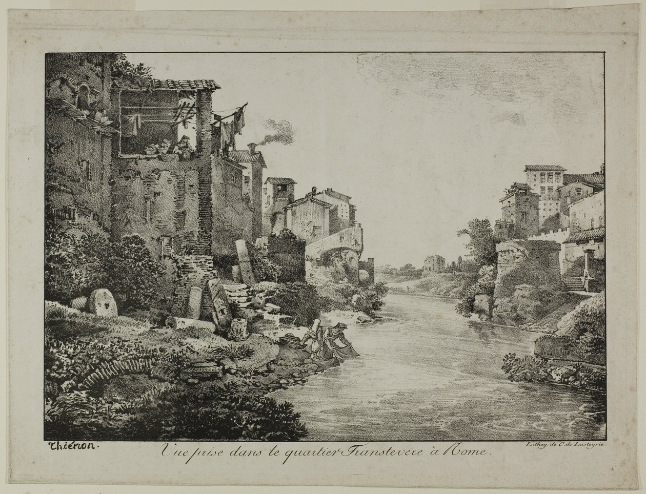 Vue du quartier Trastevere, Rome - Claude Thienon