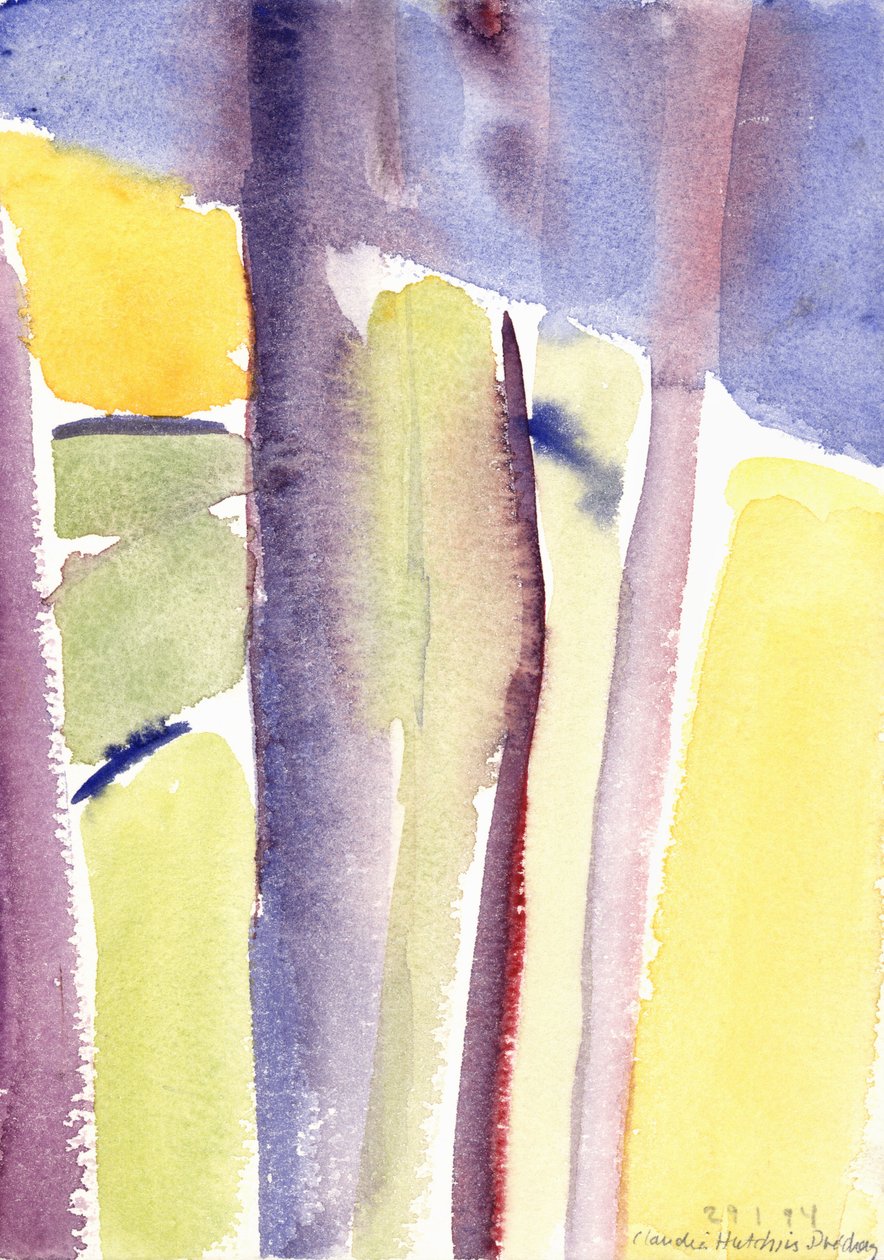 Arbres surplombant le lac, 1994 - Claudia Hutchins Puechavy