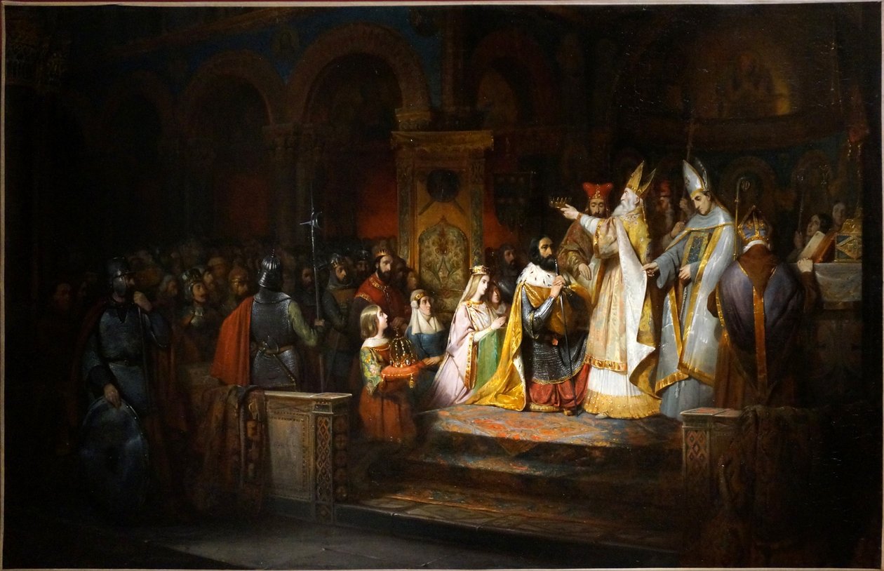 Charlemagne est couronné roi d