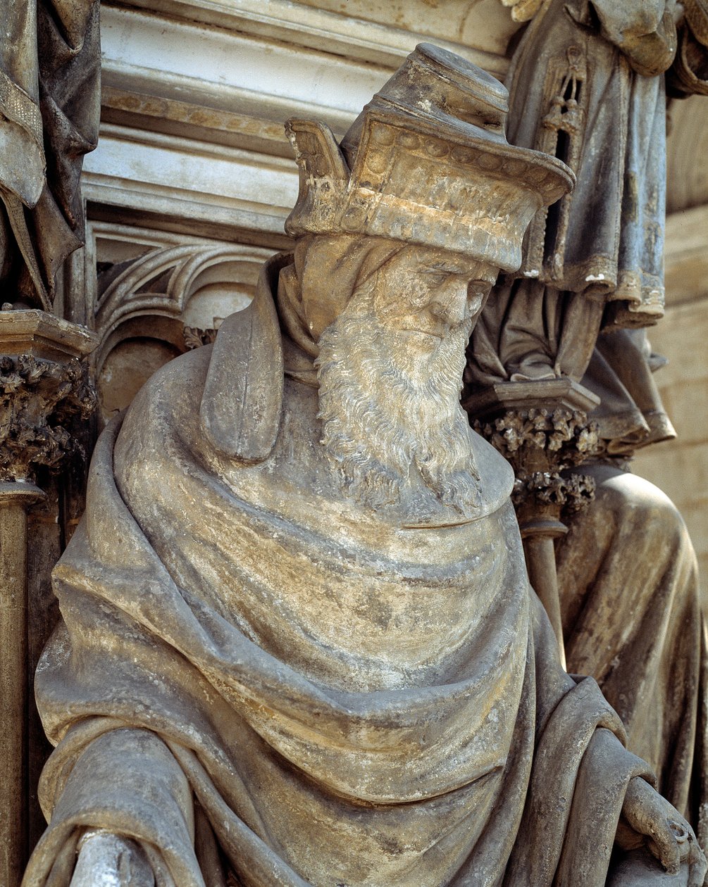 Zacharie. La base du Puits de Moïse (sculpture) - Claus Sluter