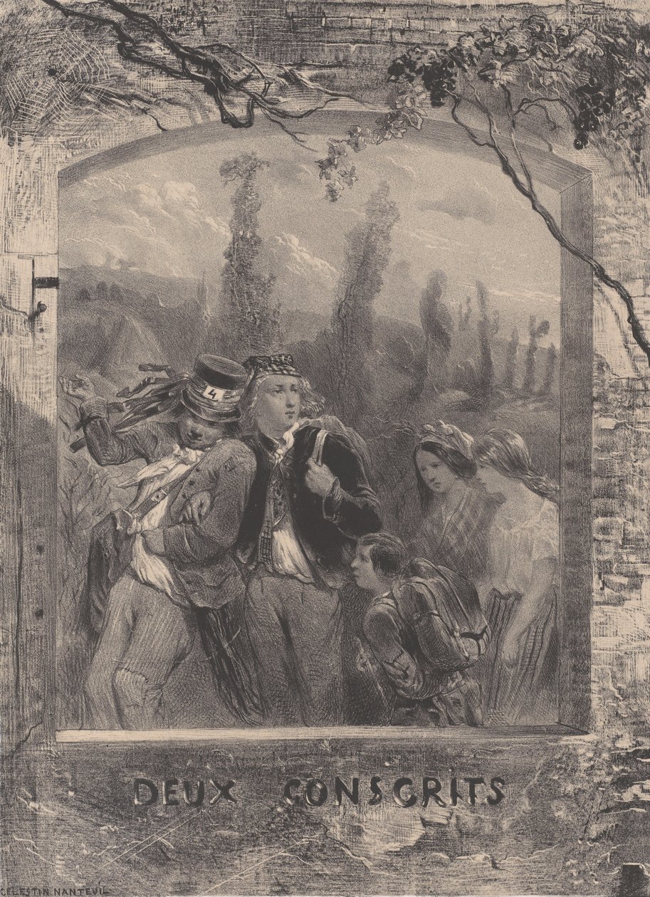 Deux Conscrits, ca. 1830-70 - Célestin Nanteuil