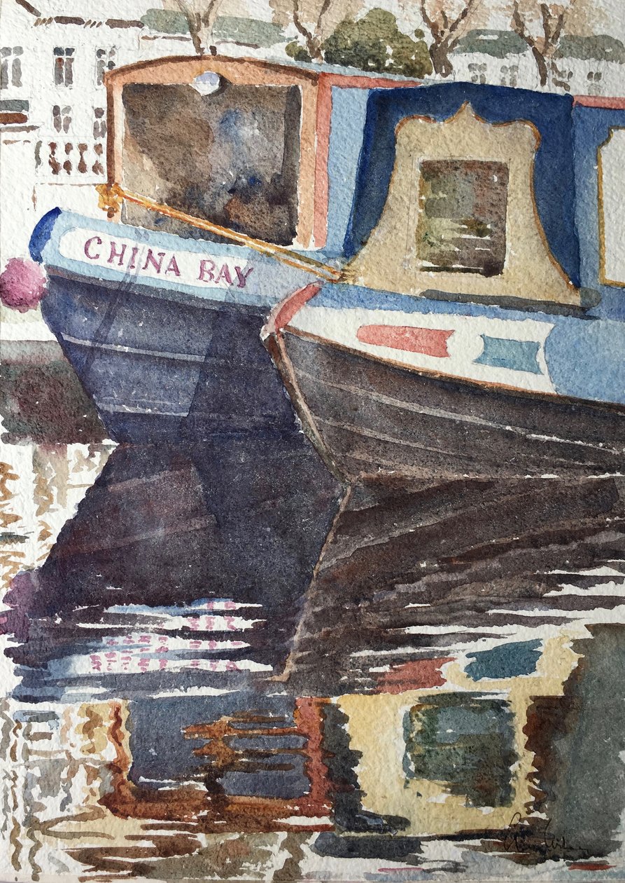 Petite Venise, début du printemps, 2017 (aquarelle) - Clive Wilson