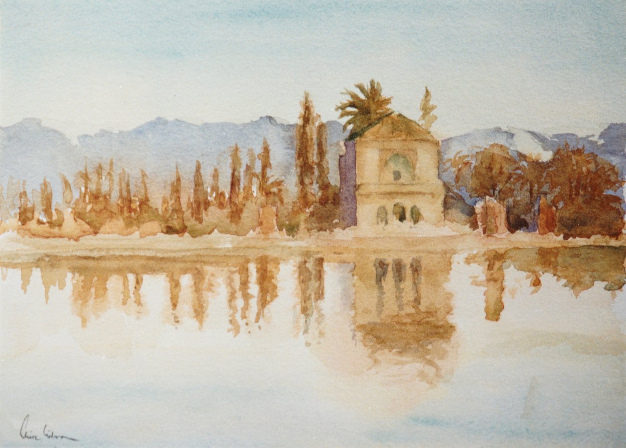 Ménara, coucher de soleil, 2000 (aquarelle) - Clive Wilson