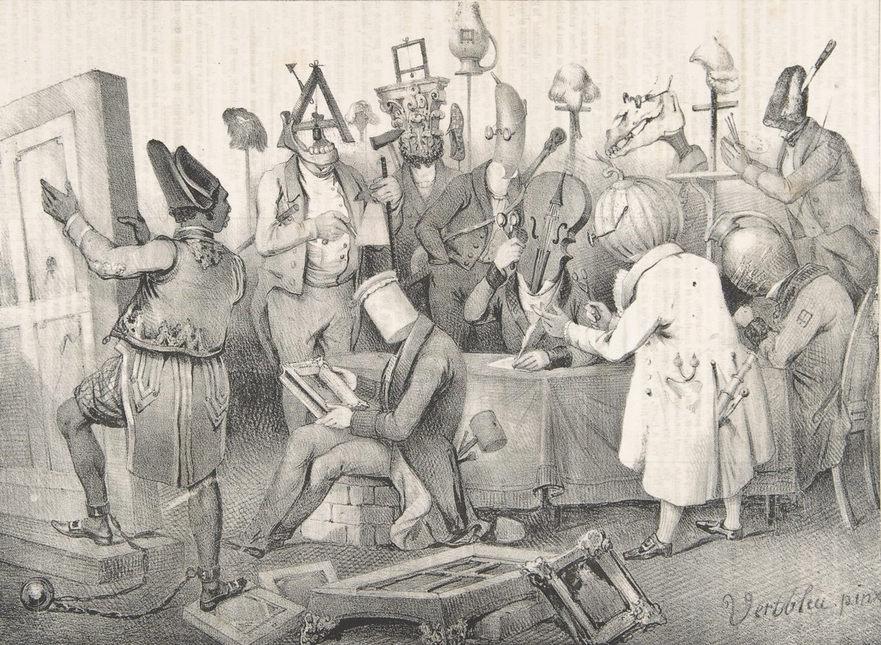 Fameux Jury de Peinture. Salon de 1841 - Clément Pruche