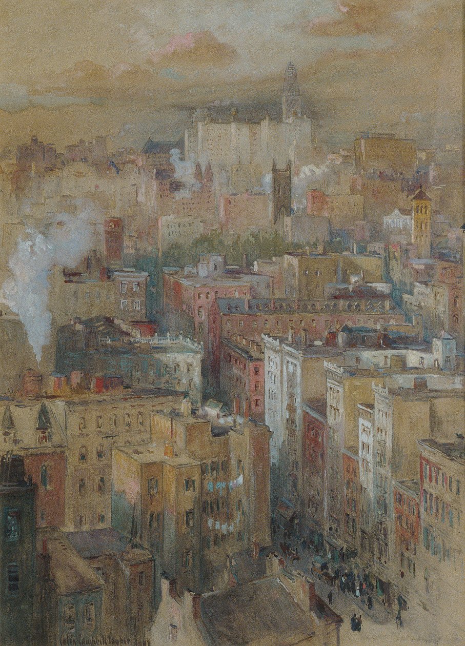 Vue de New York, vers 1910 - Colin Campbell Cooper