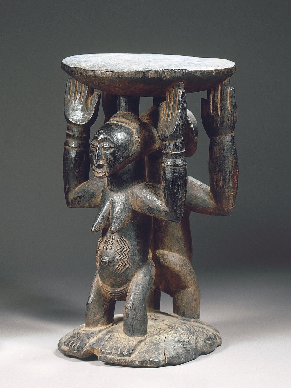 Tabouret Luba Hemba - Congolese Congolese