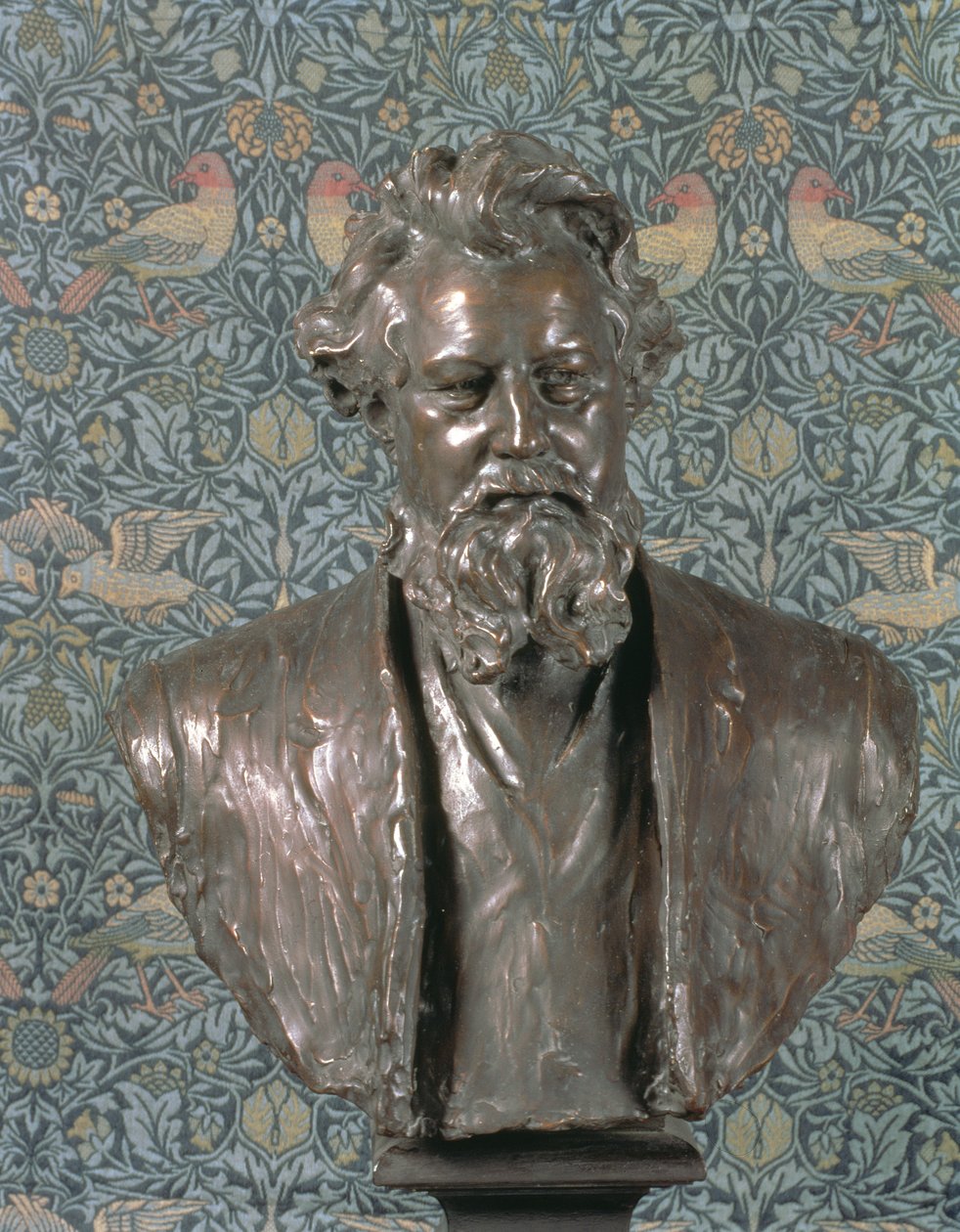 Buste de William Morris (1834-96) par Conrad Dressler (bronze) - Conrad Dressler
