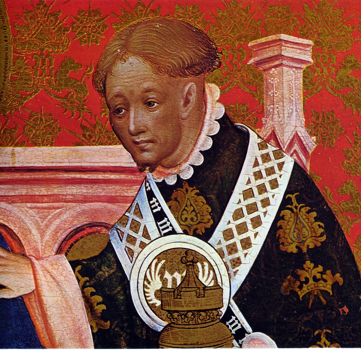 Marienkirche Dortmund, autel de Marie de Conrad von Soest, panneau droit, (détail) - Conrad von Soest