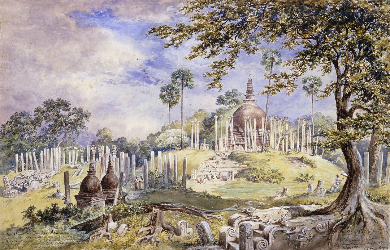 Le Dagoba de Thuparama à Anuradhapura, Sri Lanka - Constance Frederica Gordon Cumming