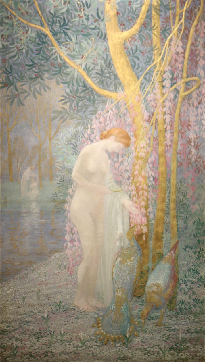 La femme au paon - Constant Montald