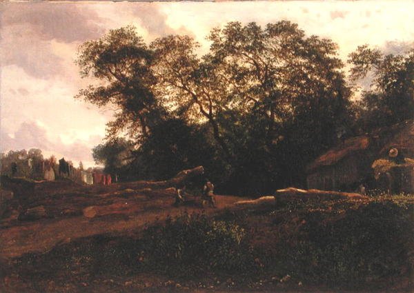 Le bord de la forêt, fin des années 1830 - Constant Emile Troyon