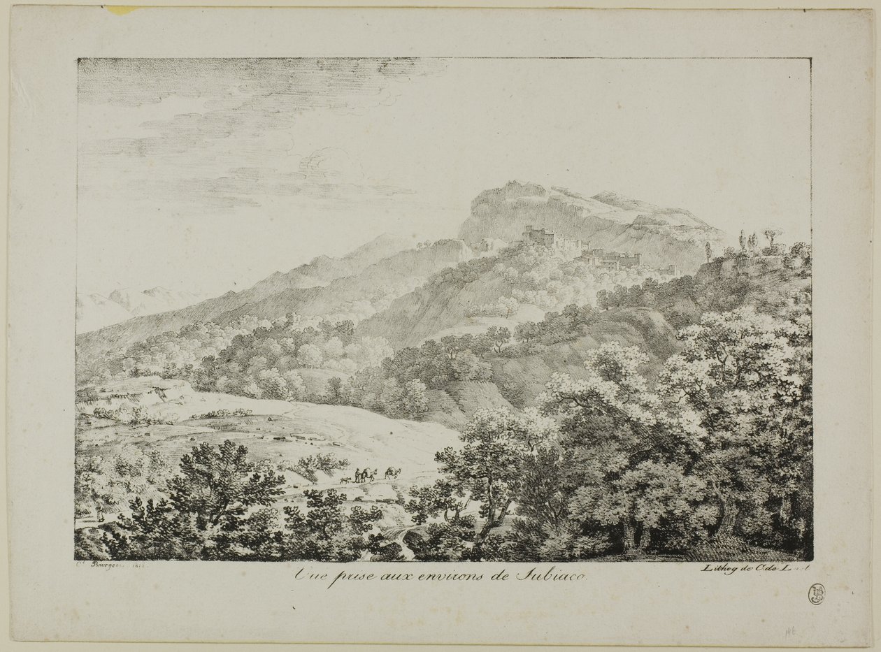 Vue prise dans la région de Subiaco, extrait de Vues d