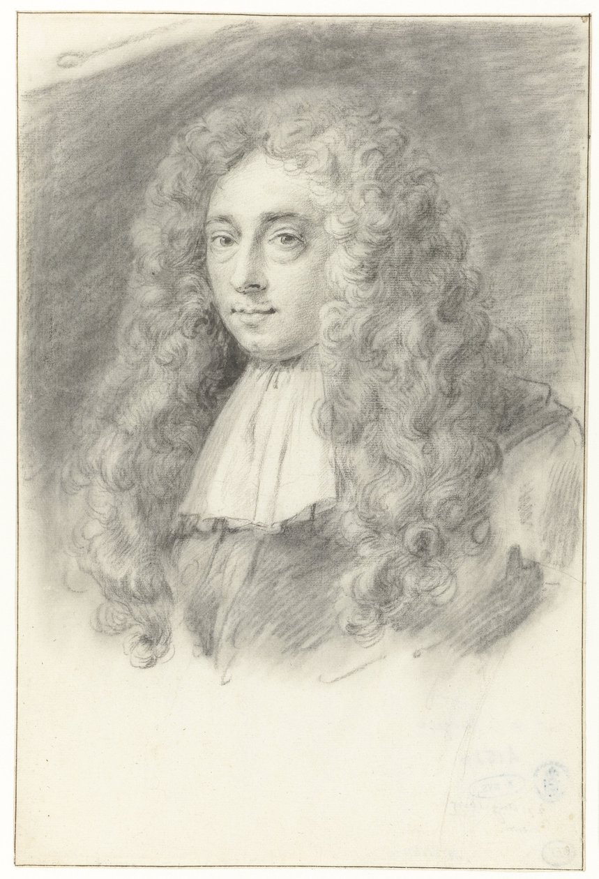 Autoportrait (?) de Constantijn Huygens le Jeune - Constantijn Huygens (II) (possibly)