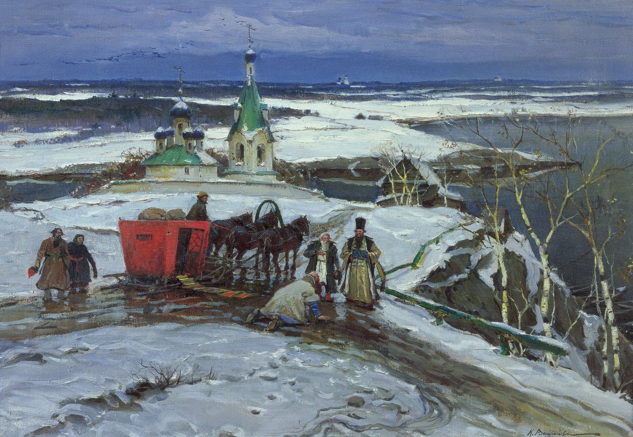 Le traîneau fermé - Constantin Alexandrovich Westchiloff