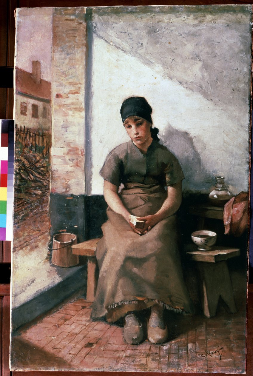 Un petit-déjeuner de servante - Constantin Emile Meunier