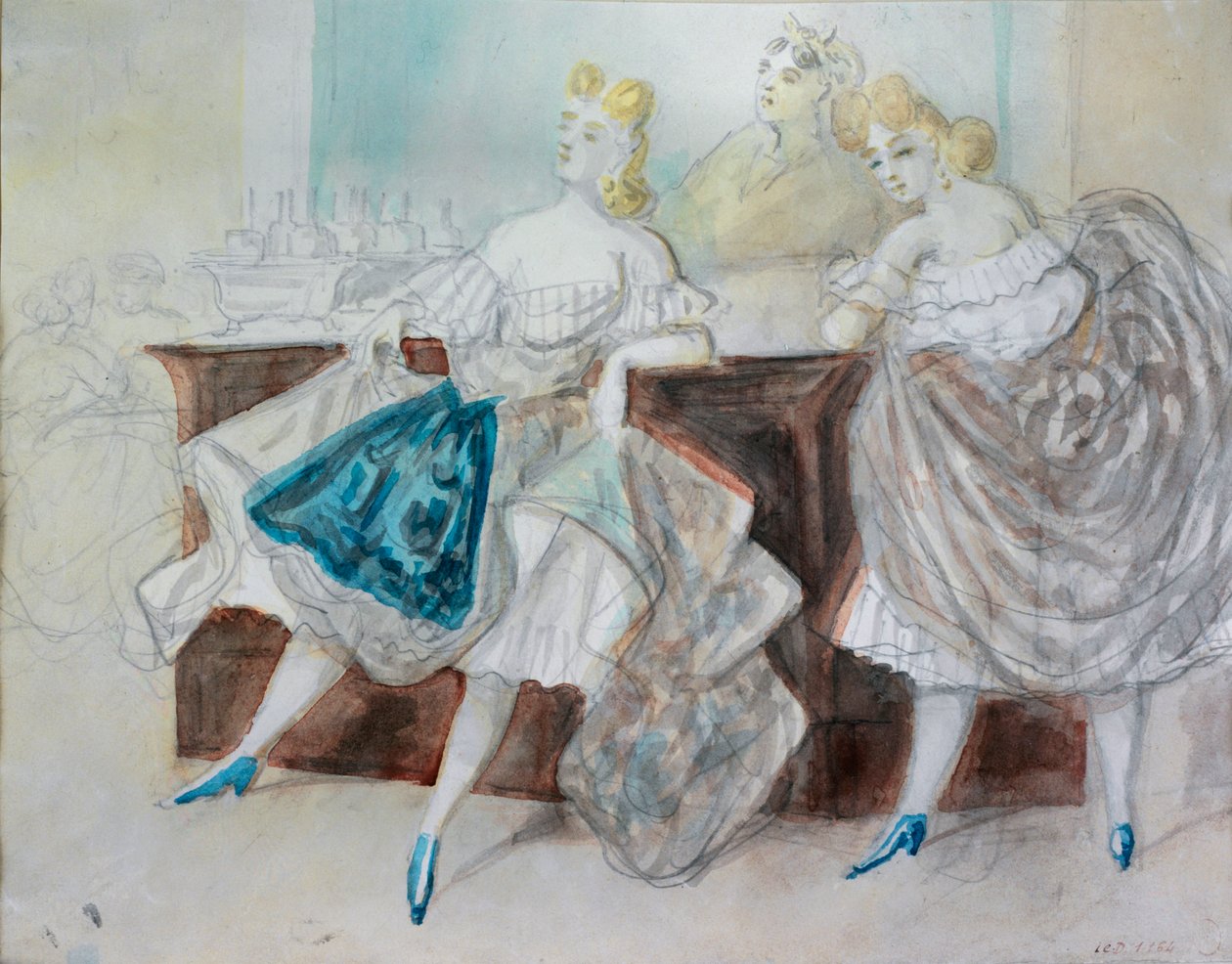 Étude de femmes dans une brasserie - Constantin Guys
