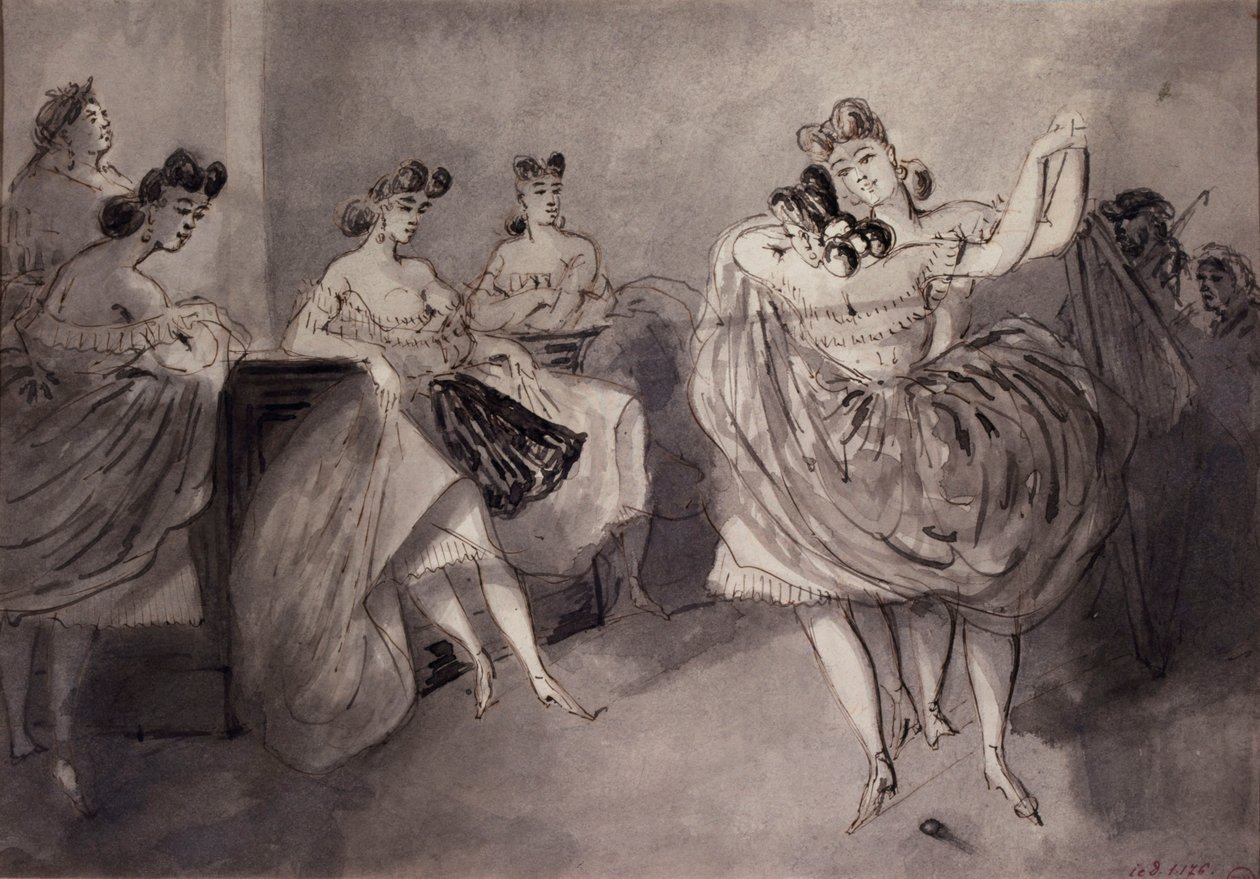 Scène de danse dans une maison publique, vers 1865 - Constantin Guys