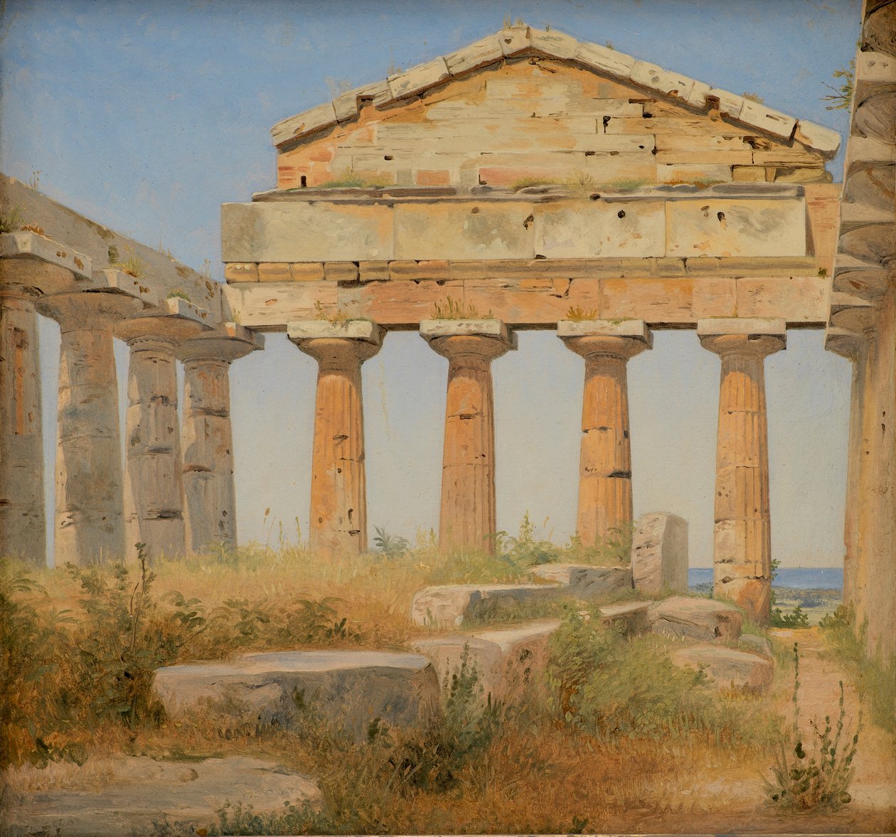 Danois :  Athenatemplet i Pæstum Le temple d