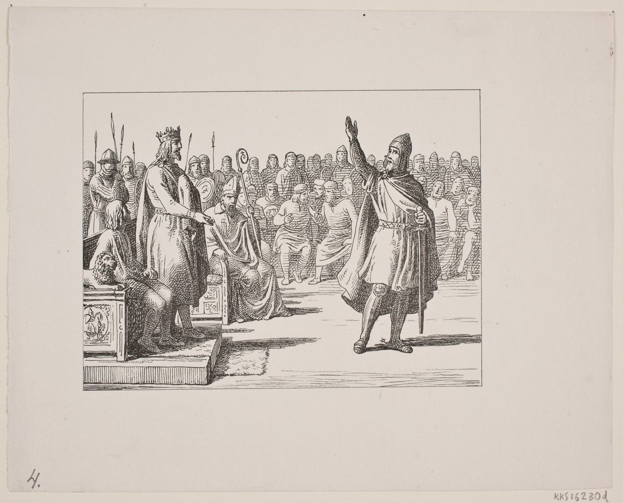 Illustration pour Svend Grundtvig, "Marsk Stig: Chanson populaire danoise du XIIIe siècle", 1861 - Constantin Hansen