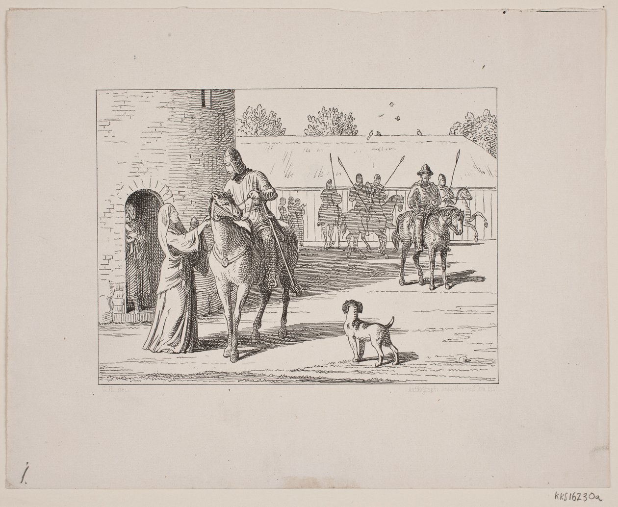 Illustration pour Svend Grundtvig, "Marsk Stig: Chanson populaire danoise du XIIIe siècle", 1861 - Constantin Hansen