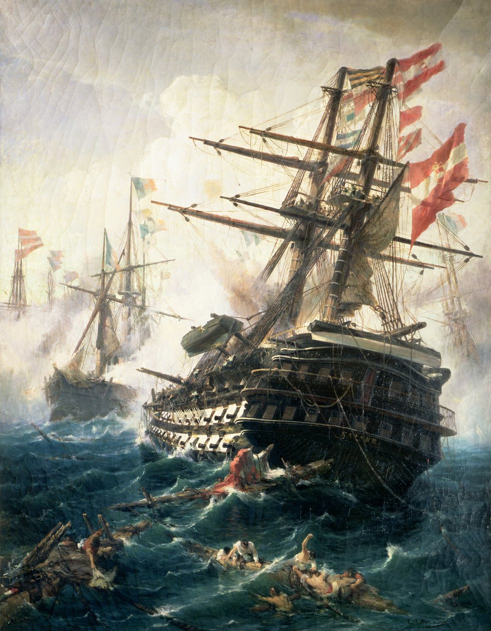 La Bataille de Lissa, entre l