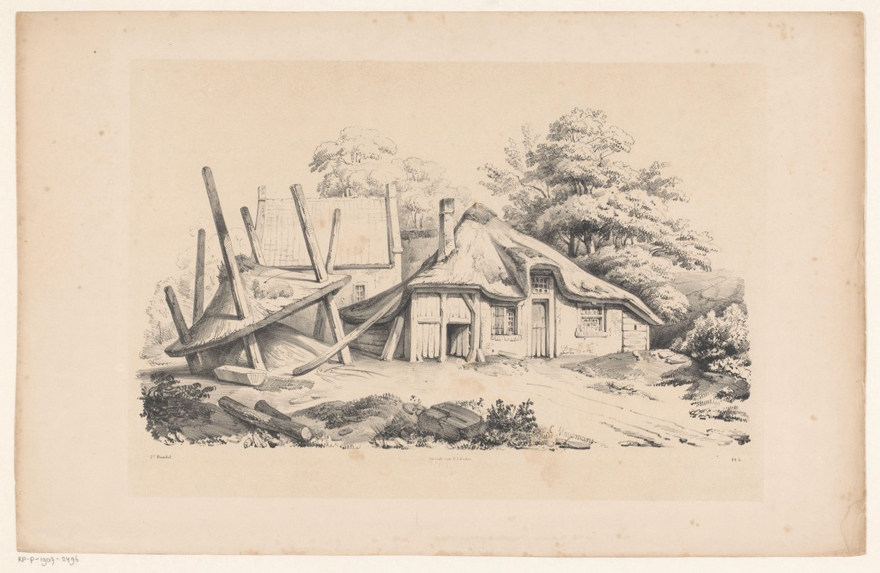 Ferme en ruine - Constantinus Cornelis Huysmans