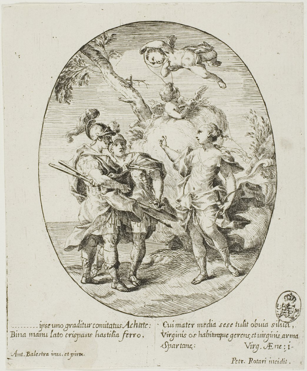Énée, Vénus et Achates - Conte Pietro Antonio Rotari