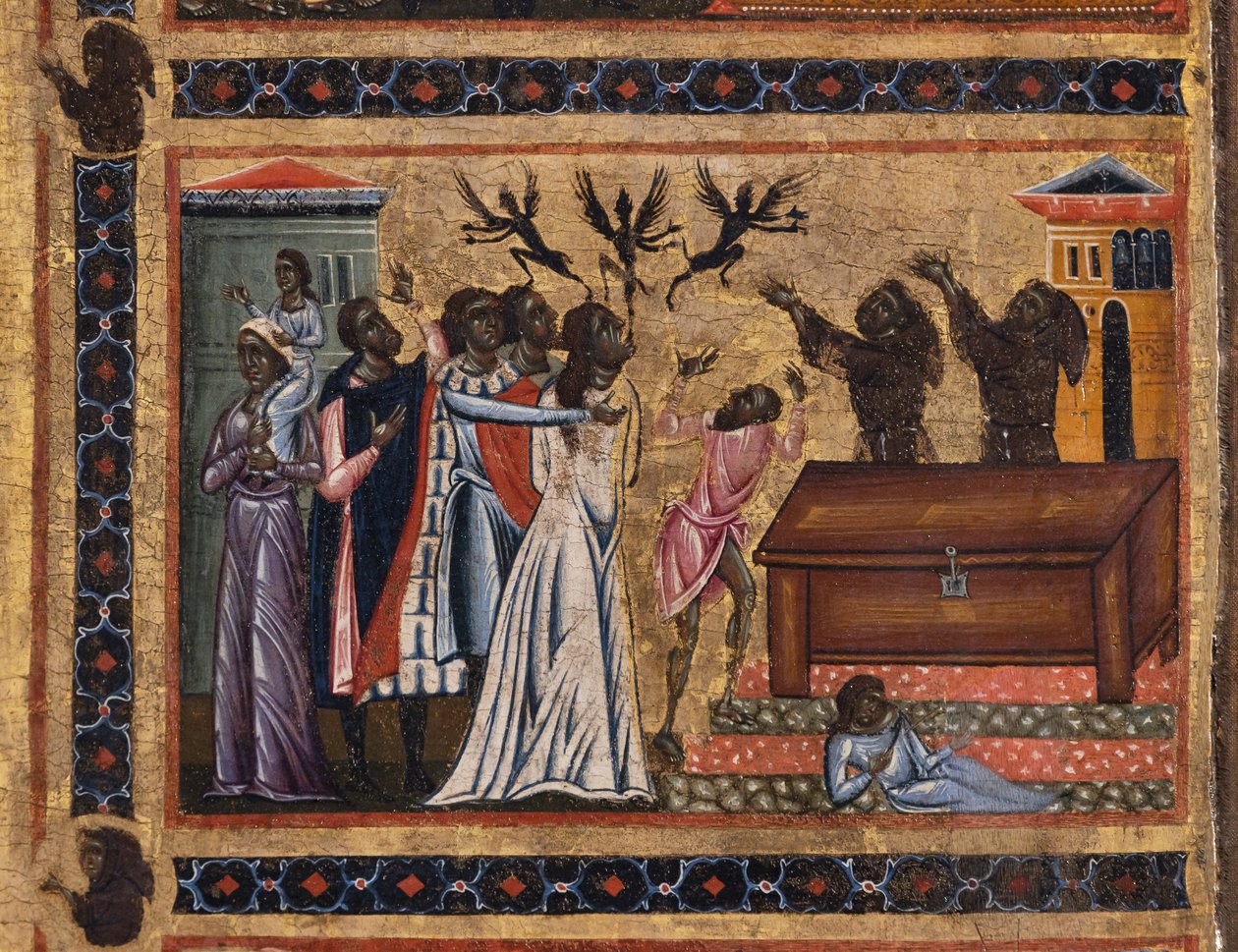 Retable de Saint François Bardi et vingt histoires de sa vie, Chapelle Bardi, détail - Coppo di Marcovaldo