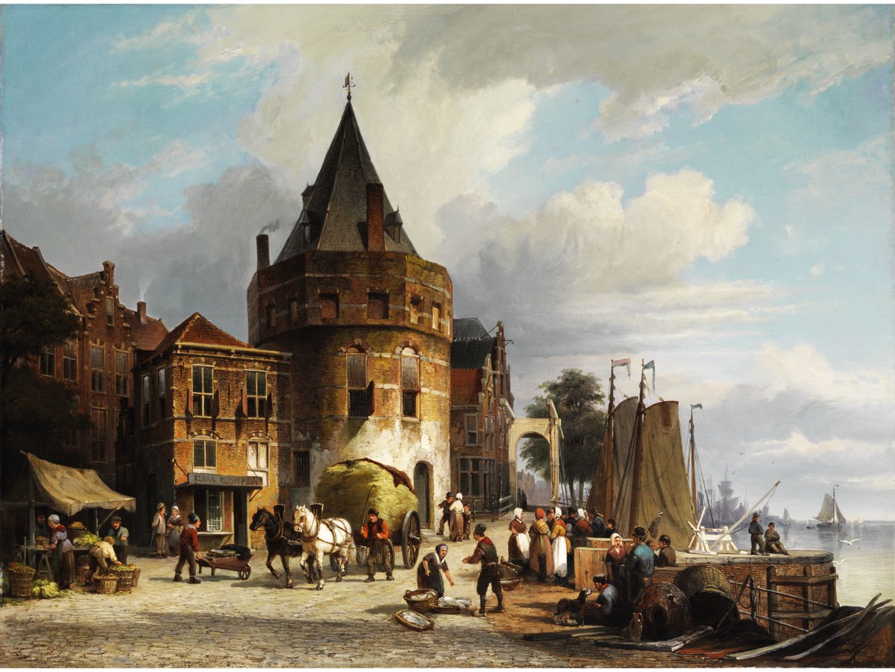 La tour Schreiersturm à Amsterdam - Cornelis Christiaan Dommersen