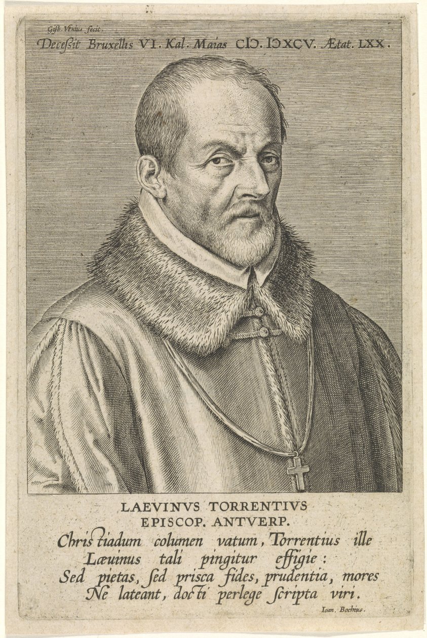 Portrait de Laevinus Torrentius - Cornelis Galle the Elder