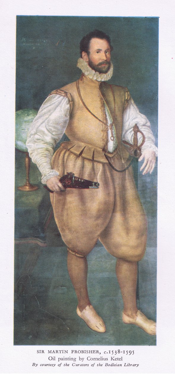Sir Martin Frobisher (1538-1595), de British Adventure publié par Collins, 1947 - Cornelis Ketel