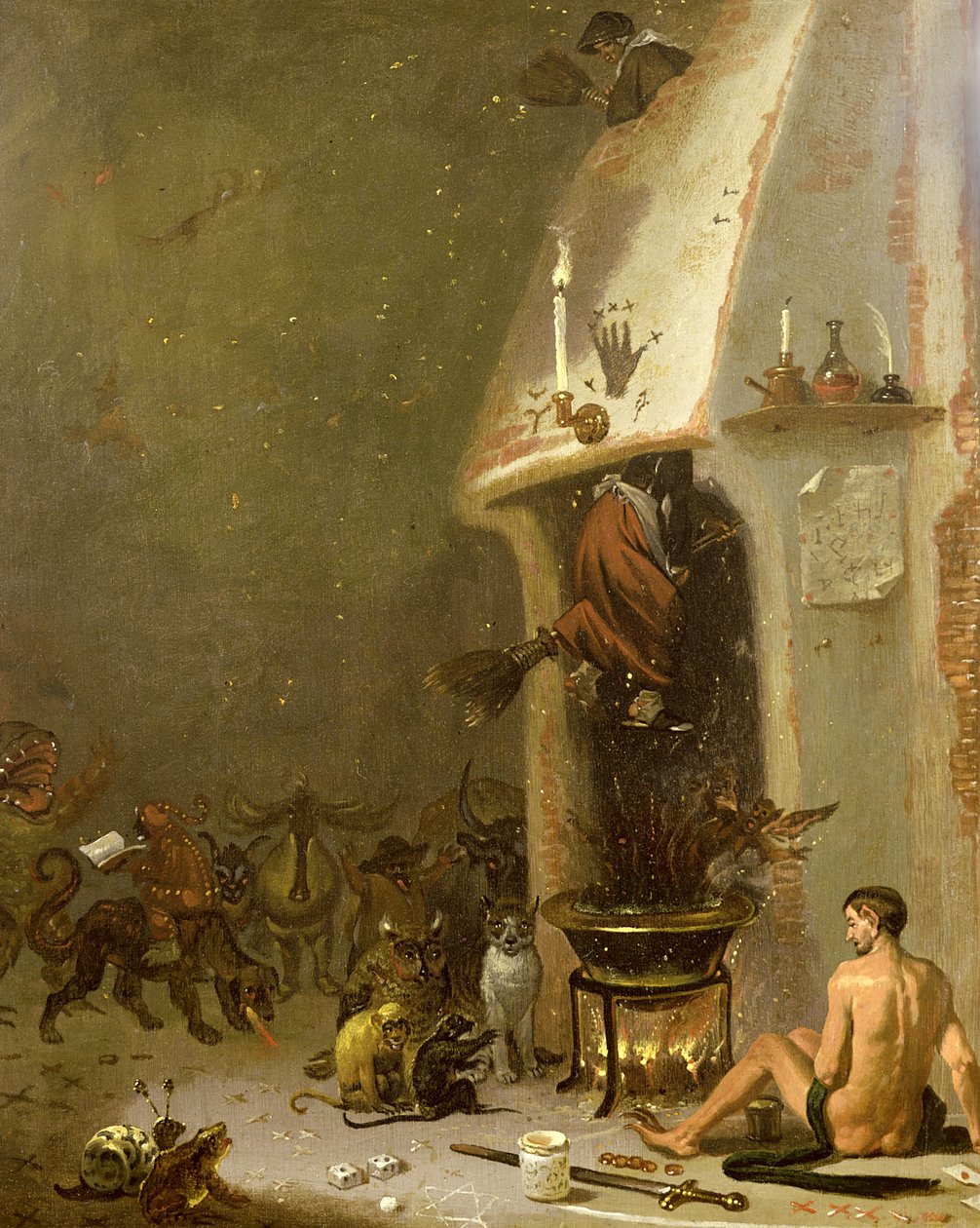 La taverne de la sorcière - Cornelis Saftleven