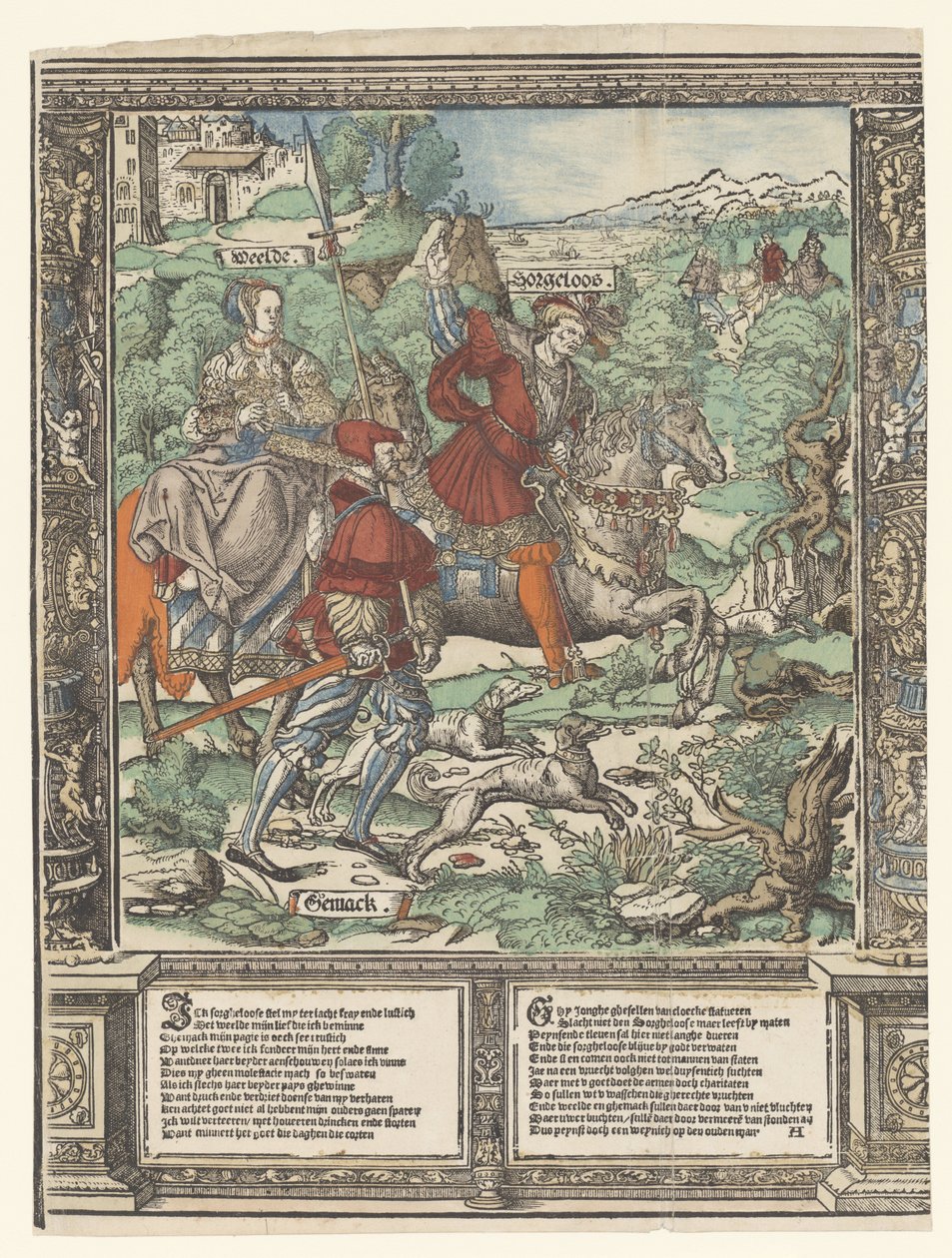 La chasse (Le récit de Sorgheloos) - Cornelis Anthonisz.