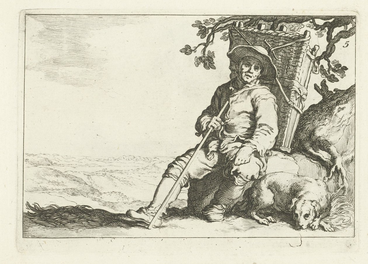 Un colporteur au repos - Cornelis Bloemaert (II)