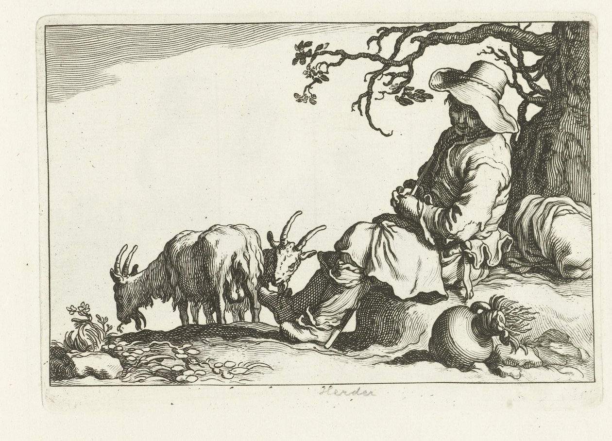 Berger de chèvres - Cornelis Bloemaert (II)