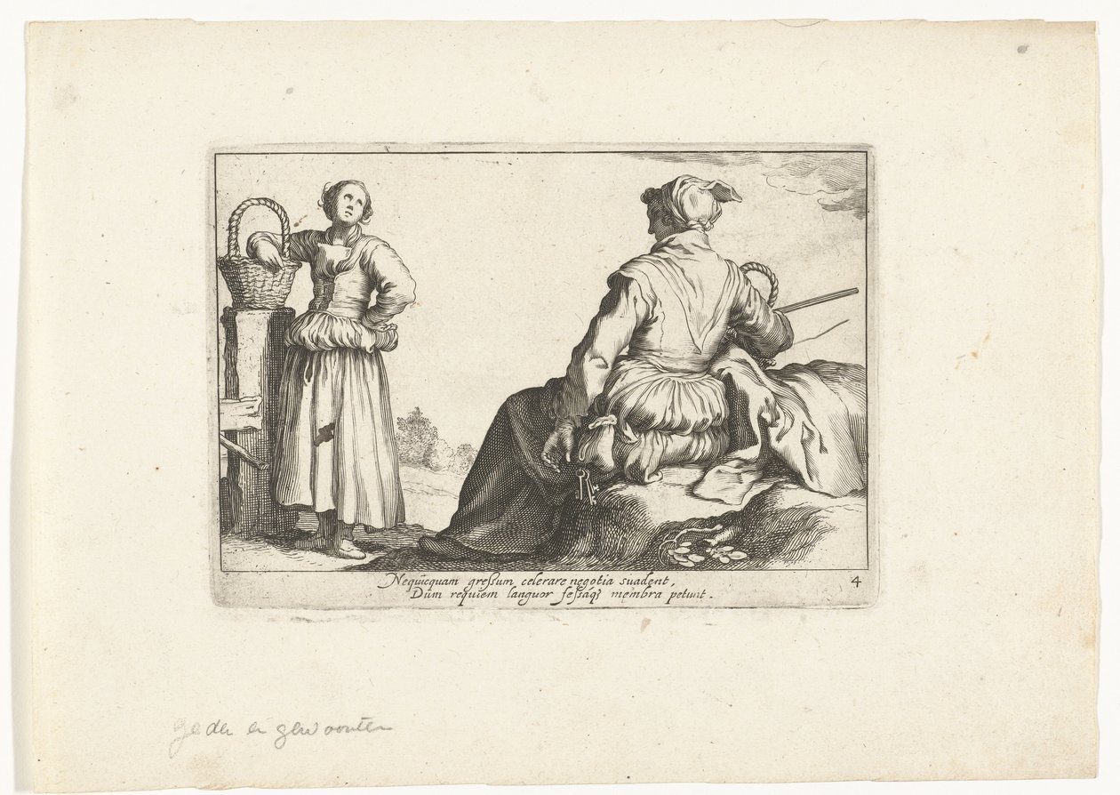 Deux paysannes - Cornelis Bloemaert (II)