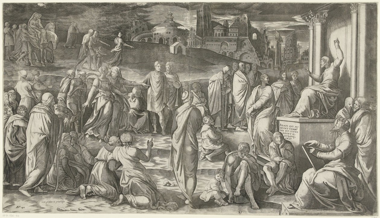 Christ prêchant au peuple - Cornelis Bos